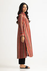 UAE- Cambric Printed Embellished Shirt