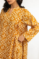 UAE-Cambric Printed Long Shirt IPS-77154