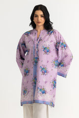 UAE- Cambric Printed Shirt And Embroidered Trouser