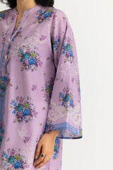 UAE- Cambric Printed Shirt And Embroidered Trouser