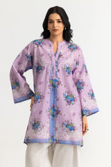UAE- Cambric Printed Shirt And Embroidered Trouser