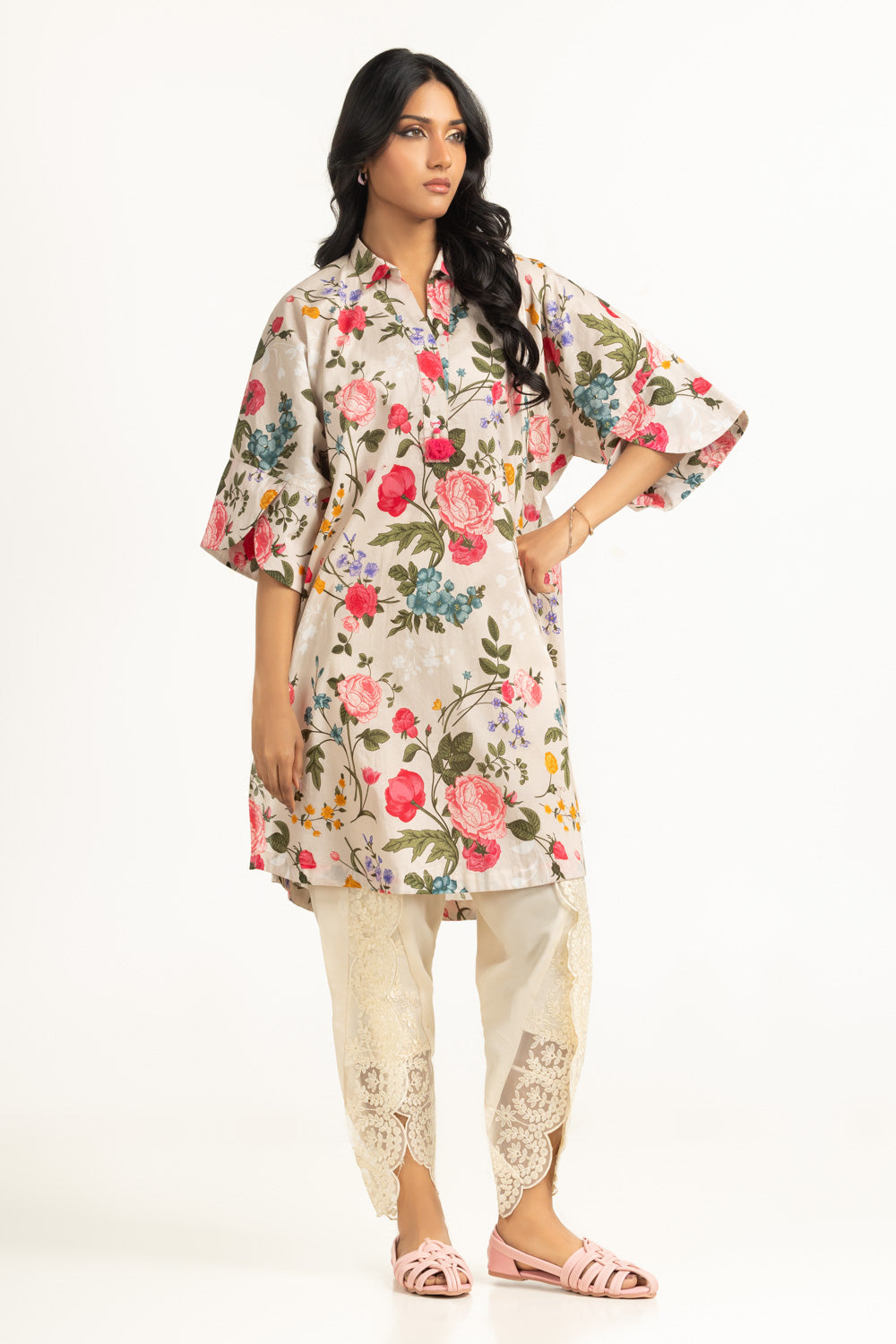UAE-Cambric Printed Shirt IPS-77129
