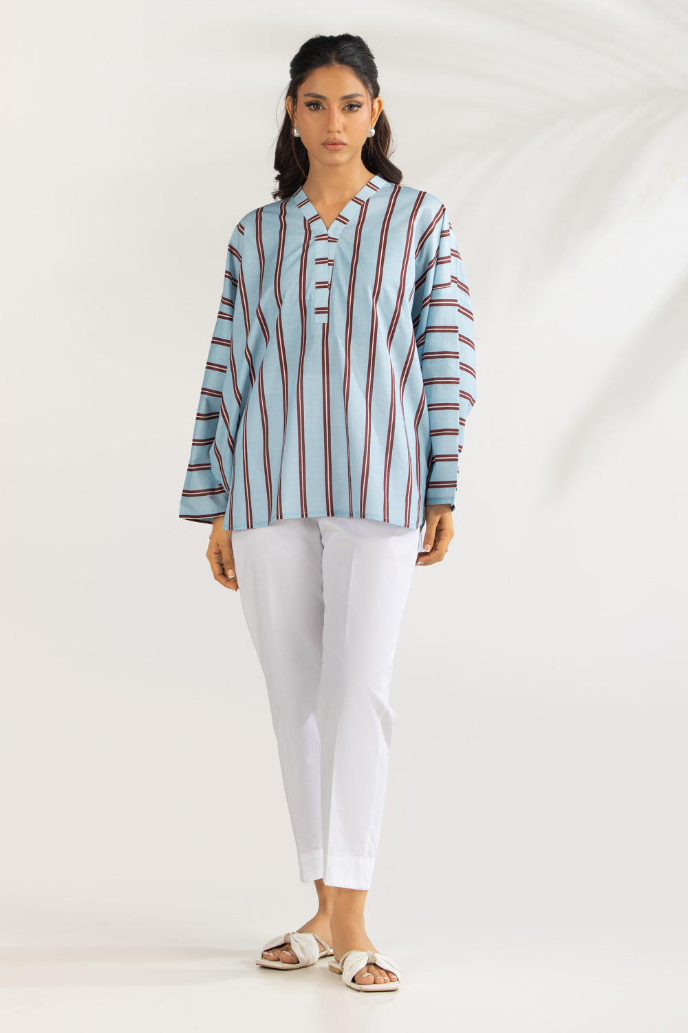 UAE-Cambric Printed Shirt IPS-77455