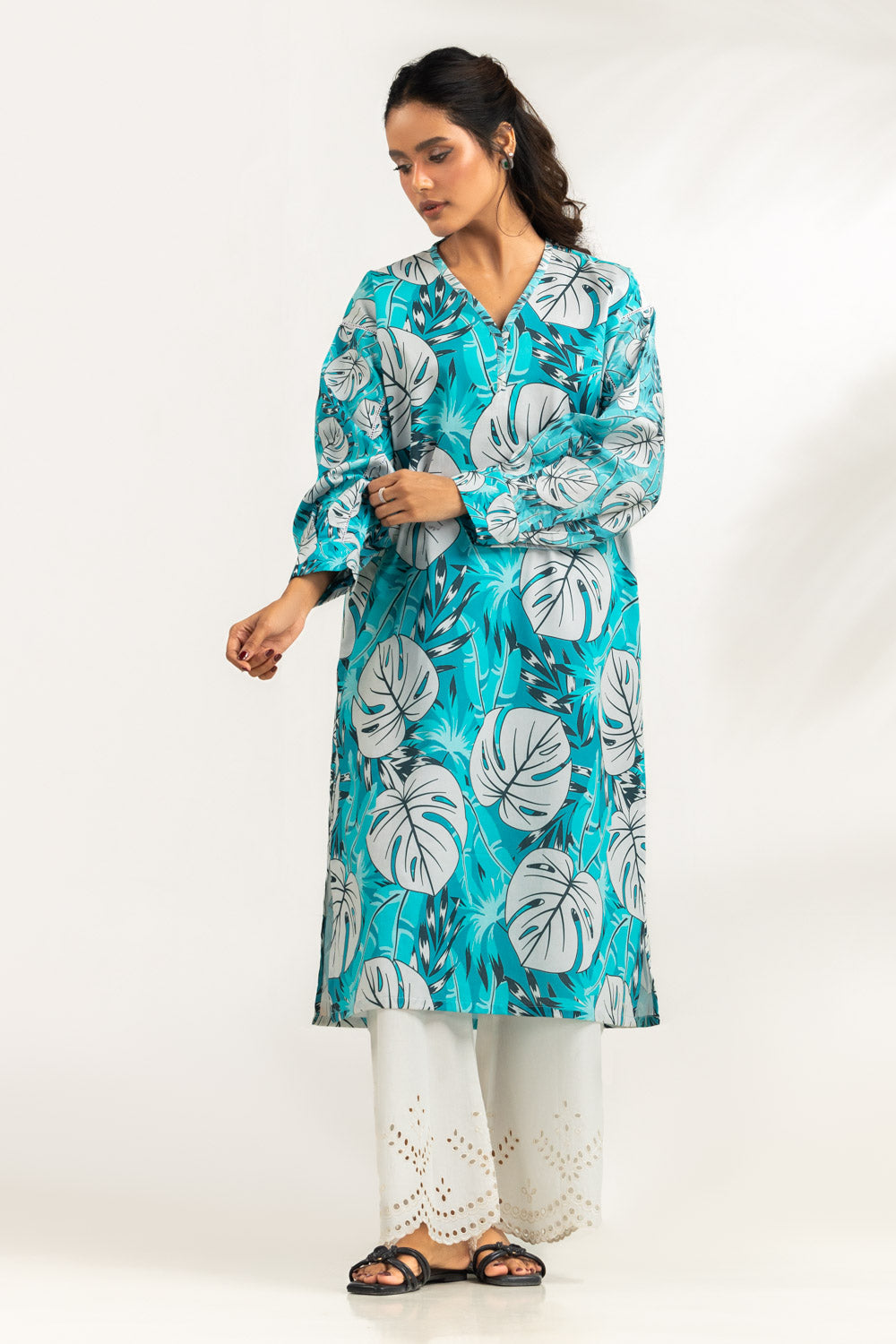 UAE-Cambric Printed Shirt IPS-77463
