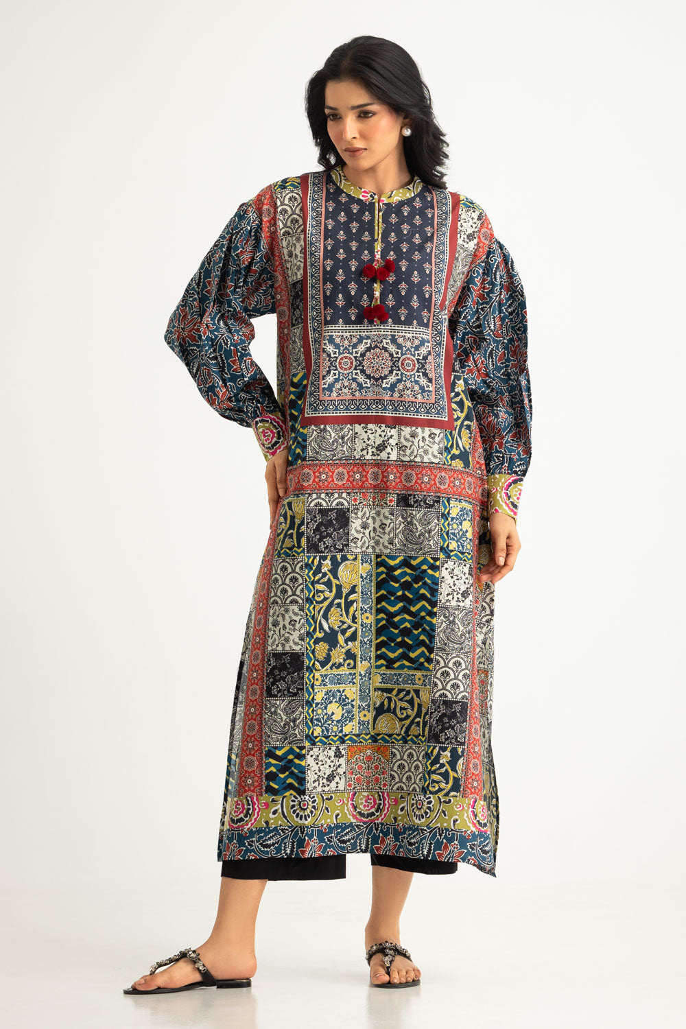UAE-Cambric Printed Shirt