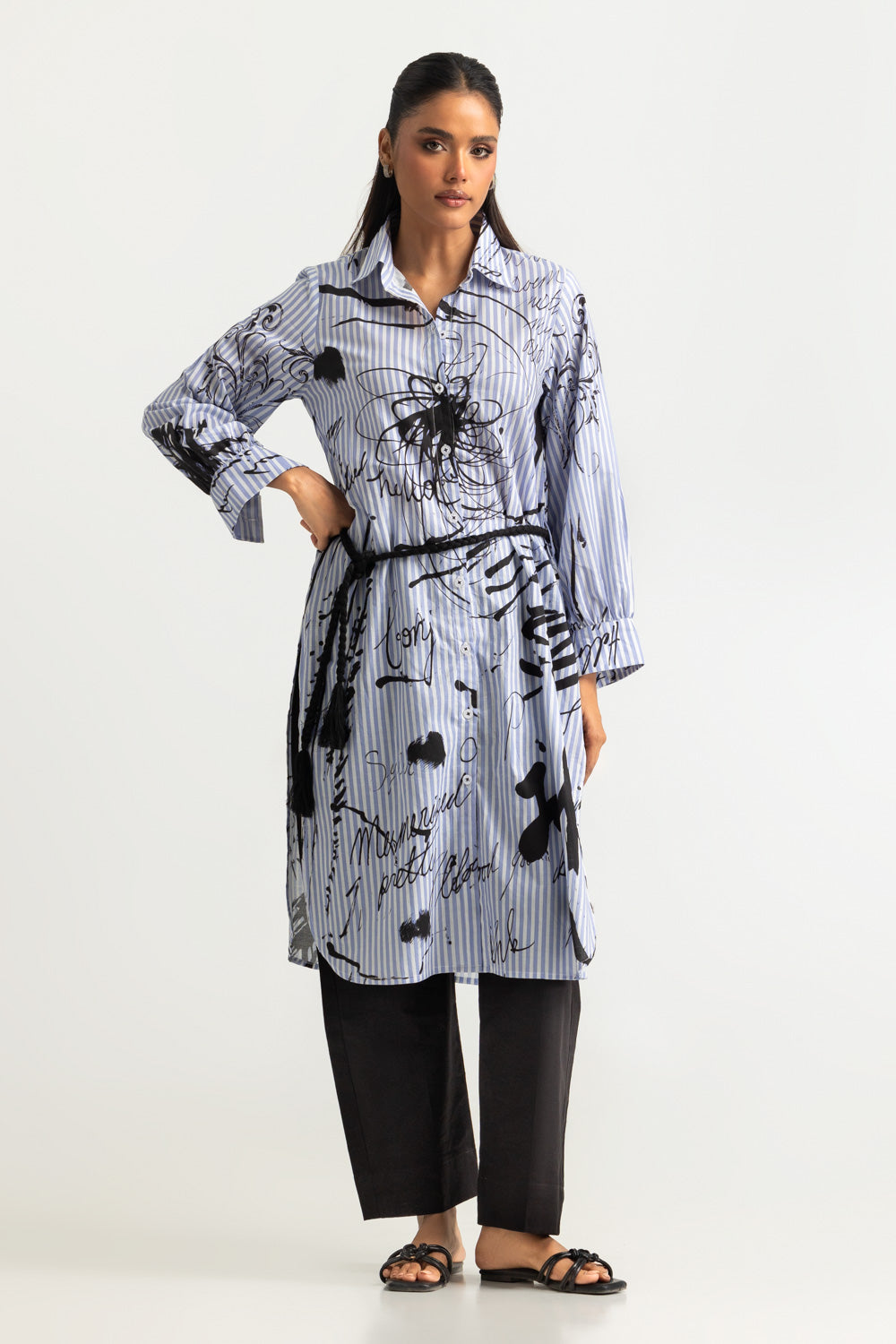UAE- Cambric Printed Shirt