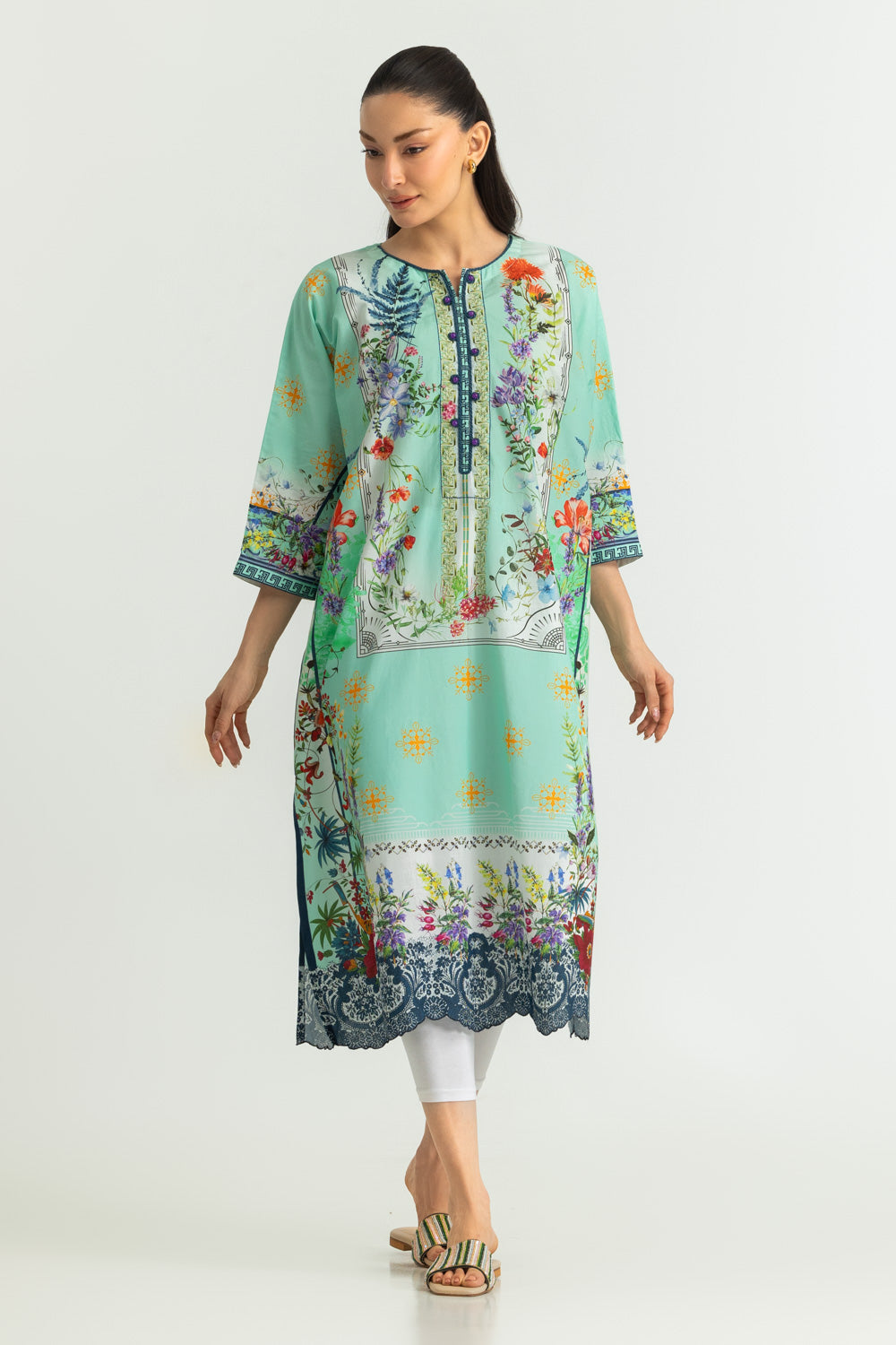UAE-Cambric Printed Shirt
