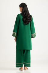 UAE- Cotton Bana Dora Embroidered Co-Ord Set