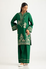 UAE- Cotton Bana Dora Embroidered Co-Ord Set