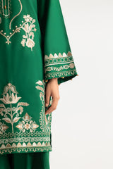 UAE- Cotton Bana Dora Embroidered Co-Ord Set