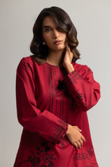 UAE- Cotton Bana Dora Embroidered Co-Ord Set