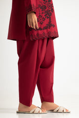 UAE- Cotton Bana Dora Embroidered Co-Ord Set