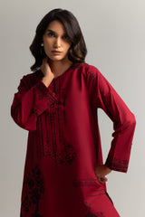 UAE- Cotton Bana Dora Embroidered Co-Ord Set