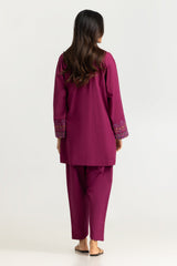 UAE- Cotton Bana Dora Embroidered Co-Ord Set