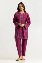 UAE- Cotton Bana Dora Embroidered Co-Ord Set