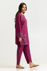 UAE- Cotton Bana Dora Embroidered Co-Ord Set