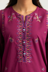 UAE- Cotton Bana Dora Embroidered Co-Ord Set