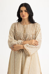 UAE- Cotton Bana Dora Embroidered Co-Ord Set