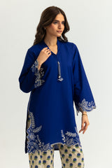 UAE-Cotton Bana Dora Printed Co-Ord Set With Embroidered