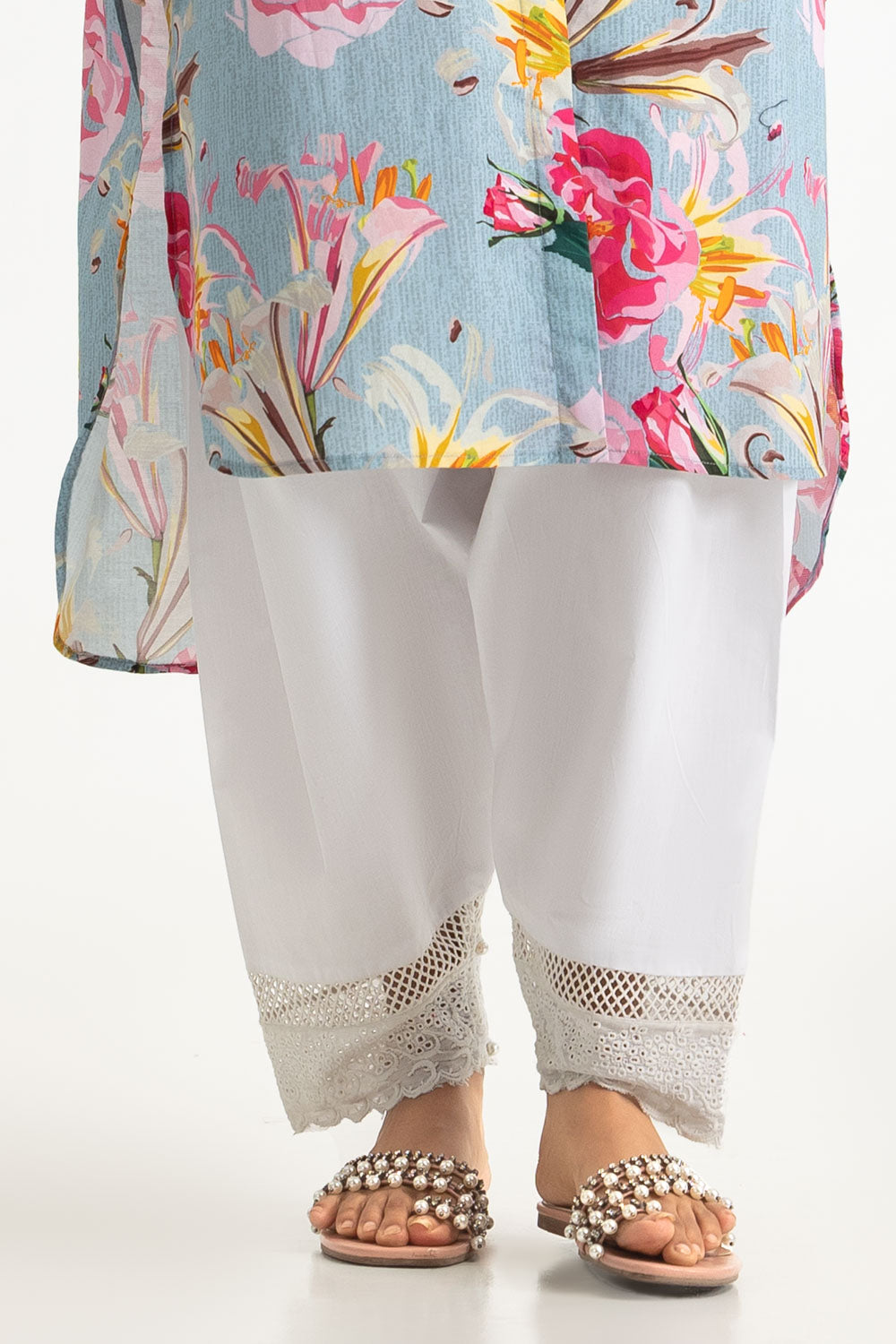 UAE- Cotton Embellished Shalwar
