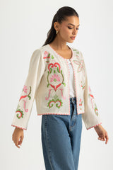 UAE-Cotton Embroidered Jacket