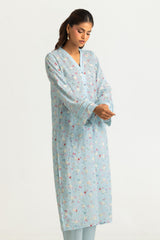 UAE-Cotton Printed Co-Ord Set With Embroidered