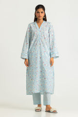 UAE-Cotton Printed Co-Ord Set With Embroidered