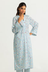 UAE-Cotton Printed Co-Ord Set With Embroidered