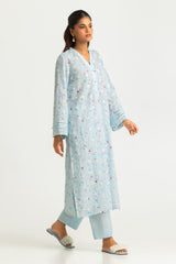UAE-Cotton Printed Co-Ord Set With Embroidered