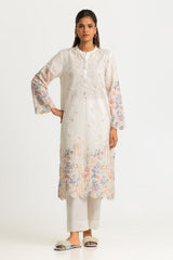 UAE-Cotton Printed Co-Ord Set With Embroidered
