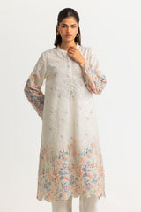 UAE-Cotton Printed Co-Ord Set With Embroidered