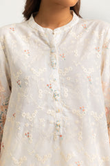 UAE-Cotton Printed Co-Ord Set With Embroidered