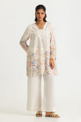 UAE-Cotton Printed Co-Ord Set With Embroidered