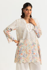UAE-Cotton Printed Co-Ord Set With Embroidered