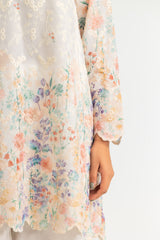 UAE-Cotton Printed Co-Ord Set With Embroidered