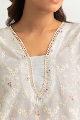 UAE-Cotton Printed Co-Ord Set With Embroidered