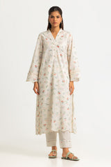 UAE-Cotton Printed Co-Ord Set With Embroidered