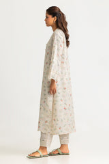 UAE-Cotton Printed Co-Ord Set With Embroidered