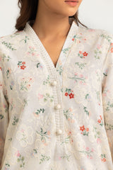 UAE-Cotton Printed Co-Ord Set With Embroidered