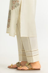 UAE- Cotton Viscose Slub Embroidered Co-Ord Set