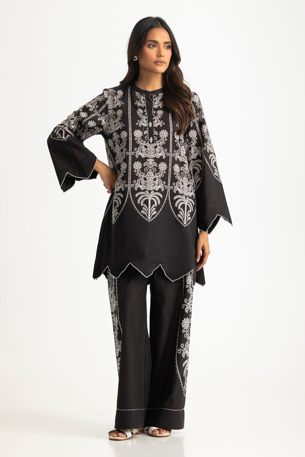 UAE- Cotton Viscose Slub Printed Co-Ord Set