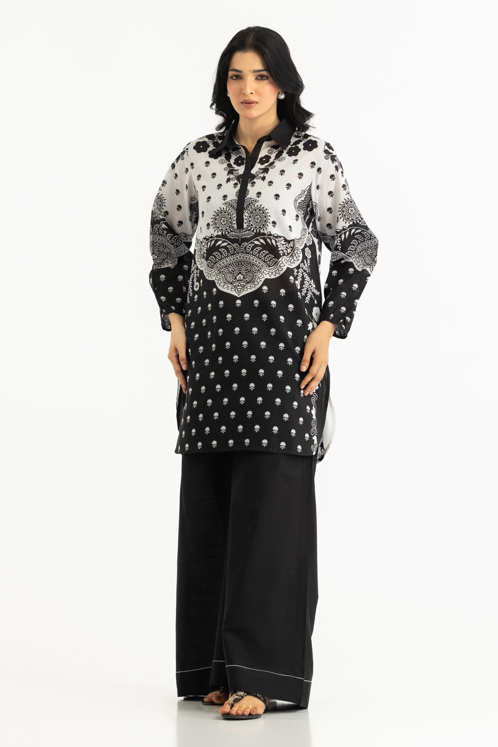 UAE- Cotton Viscose Slub Printed Co-Ord Set
