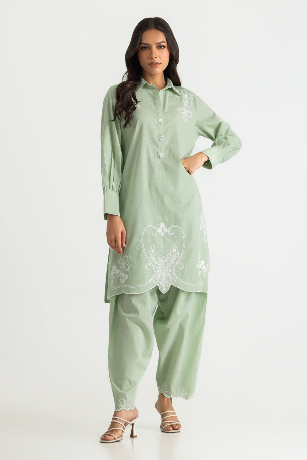 UAE-Cross Hatch Embroidered Co-Ord Set