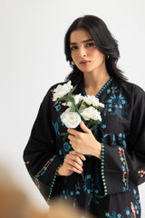 UAE-Cross Hatch Embroidered Shirt And Cambric Trouser