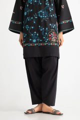 UAE-Cross Hatch Embroidered Shirt And Cambric Trouser