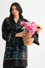 UAE-Cross Hatch Embroidered Shirt And Cambric Trouser