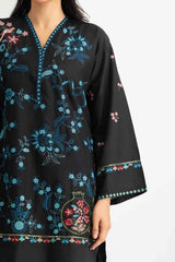 UAE-Cross Hatch Embroidered Shirt And Cambric Trouser