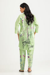 UAE- Cross Hatch Printed Co-Ord Set