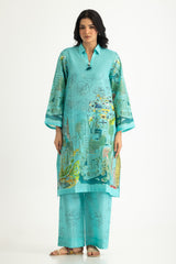 UAE- Cross Hatch Printed Co-Ord Set