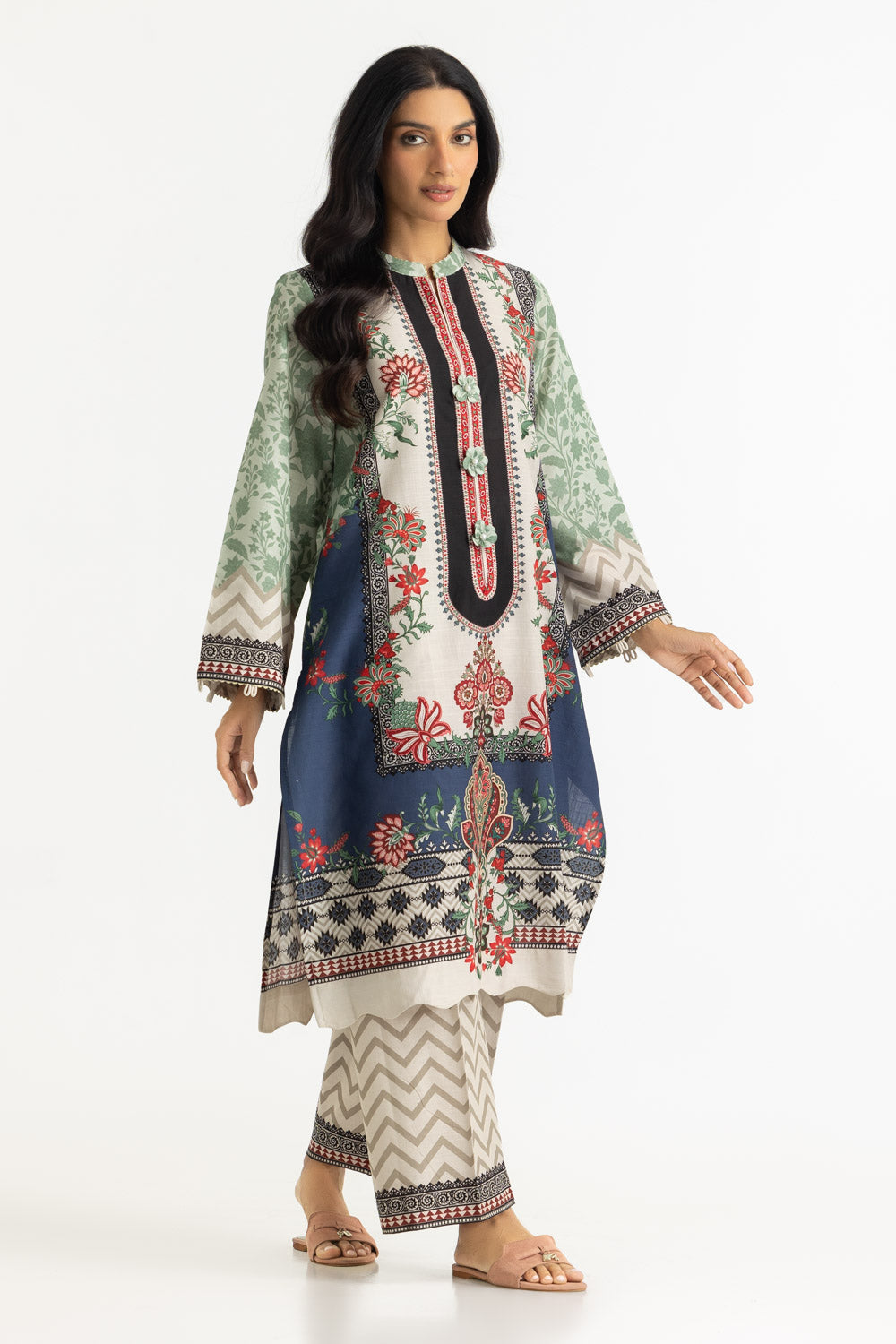 UAE- Cross Hatch Printed Co-Ord Set